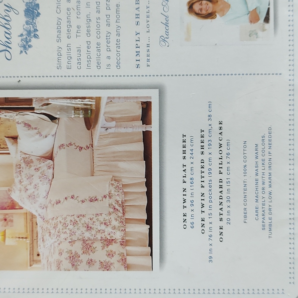 Blush Beauty Collection..Simply Shabby chic twin set sheets - Picture 6 of 6